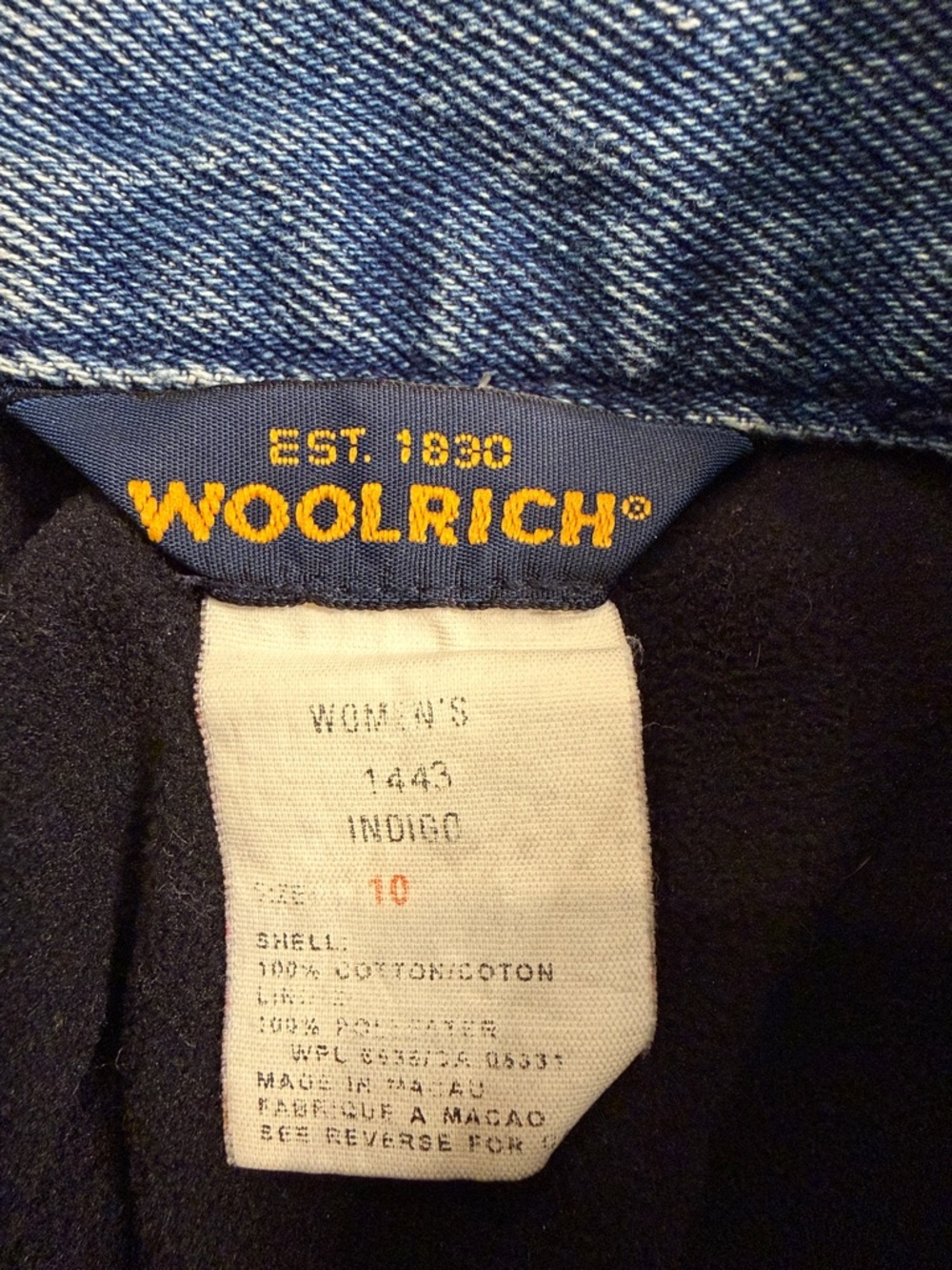 Woolrich vintage fleece lined high rise  jeans 10 - Picture 3 of 8